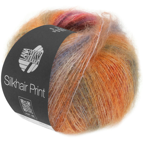 Lana Grossa SilkHair Prints - Purple Parrot (Color