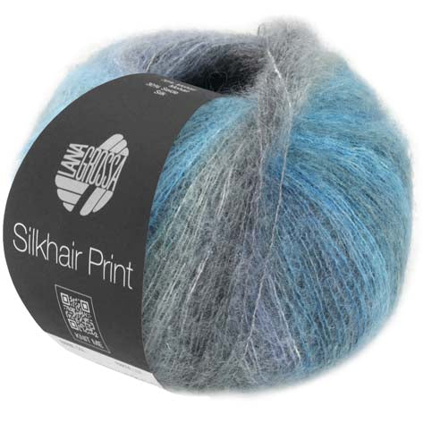 Lana Grossa SilkHair Prints - Grey Water (Color