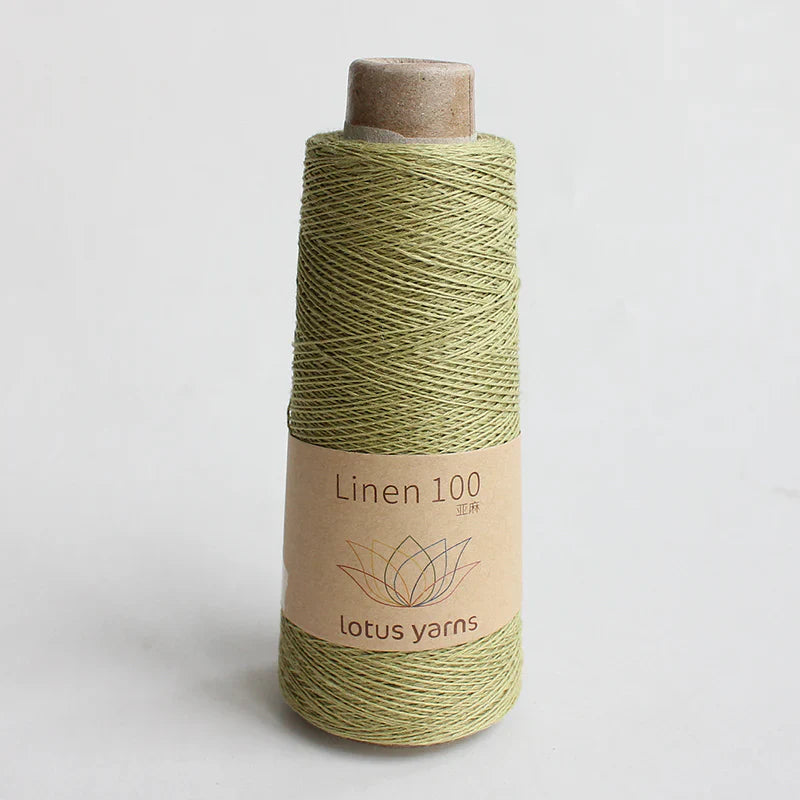 Lotus Linen 100 - Olive (Color