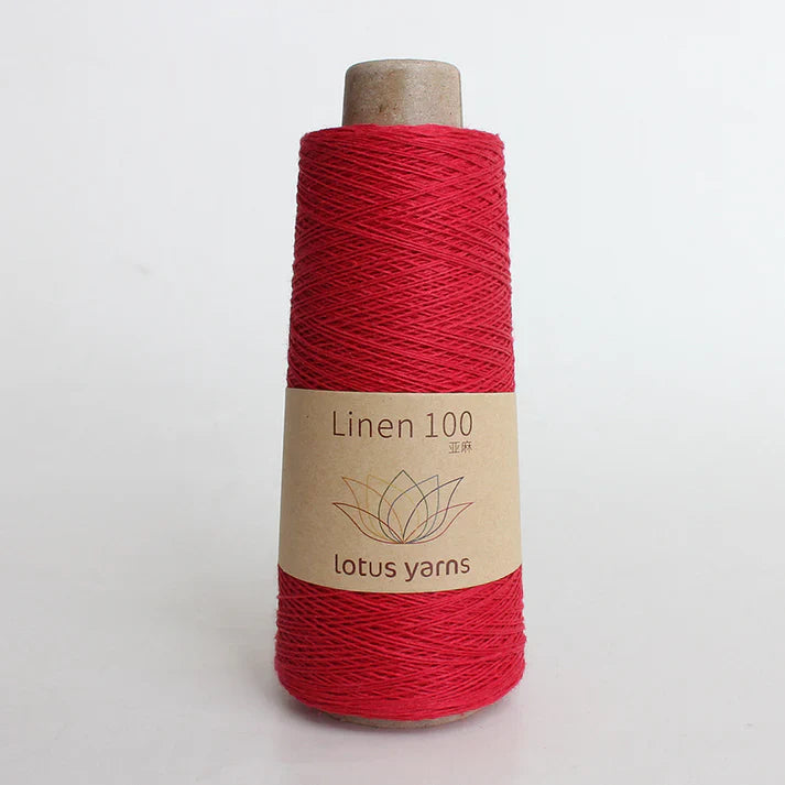 Lotus Linen 100 - Red (Color