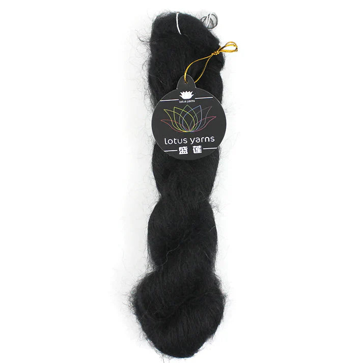 Lotus Silky Mohair - Black (Color