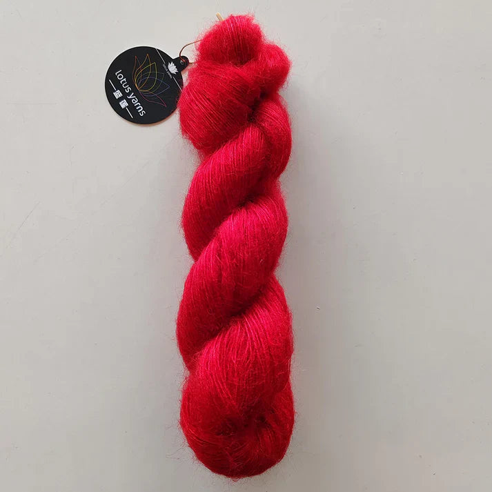 Lotus Silky Mohair - Bright Red (Color