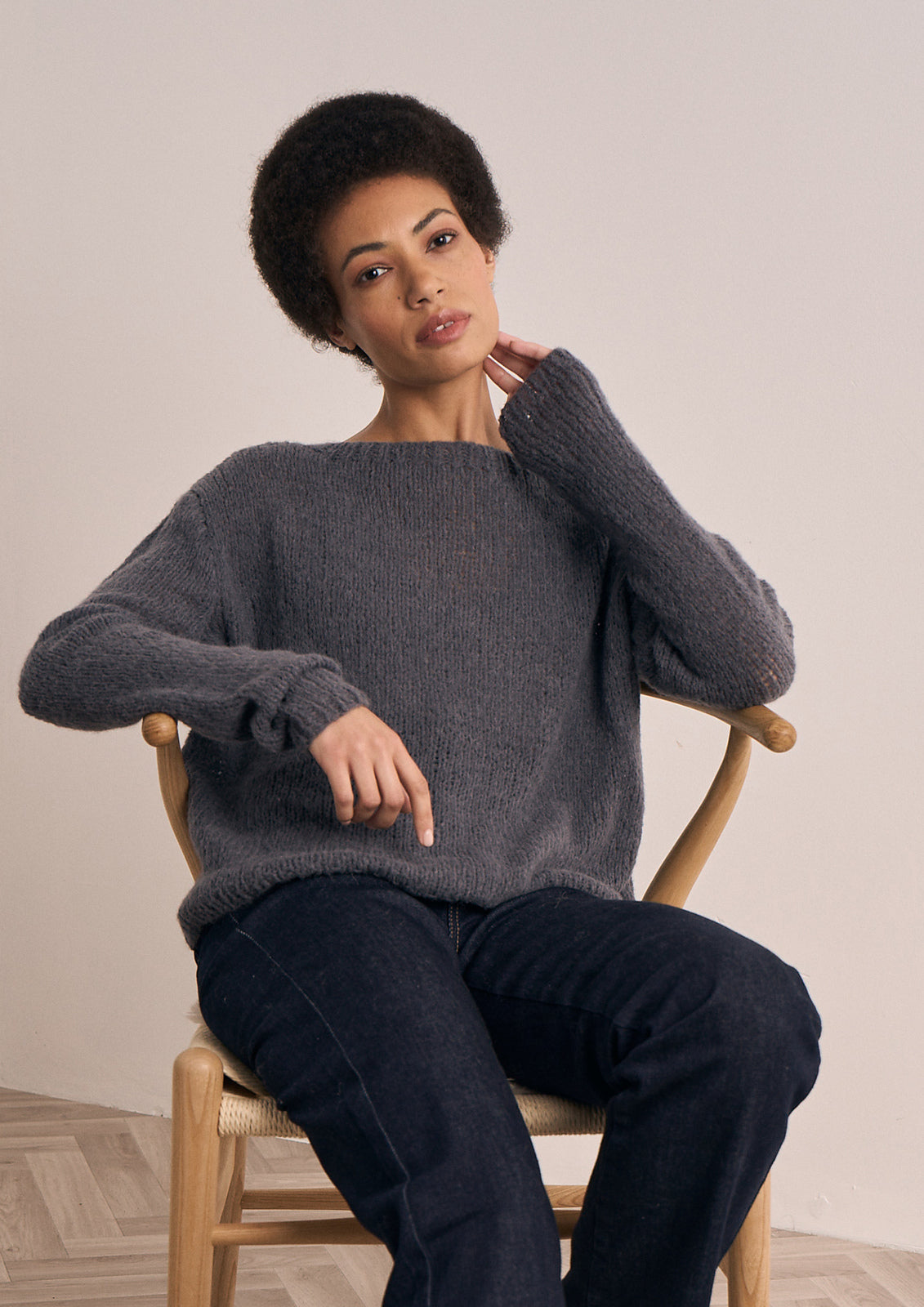 A Rowan Mode Alpaca Haze Pattern - Fakenham Pullover (PDF)