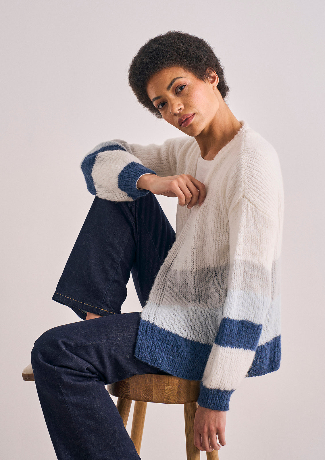 A Rowan Mode Alpaca Haze Pattern - Tottenhill Cardigan (PDF)