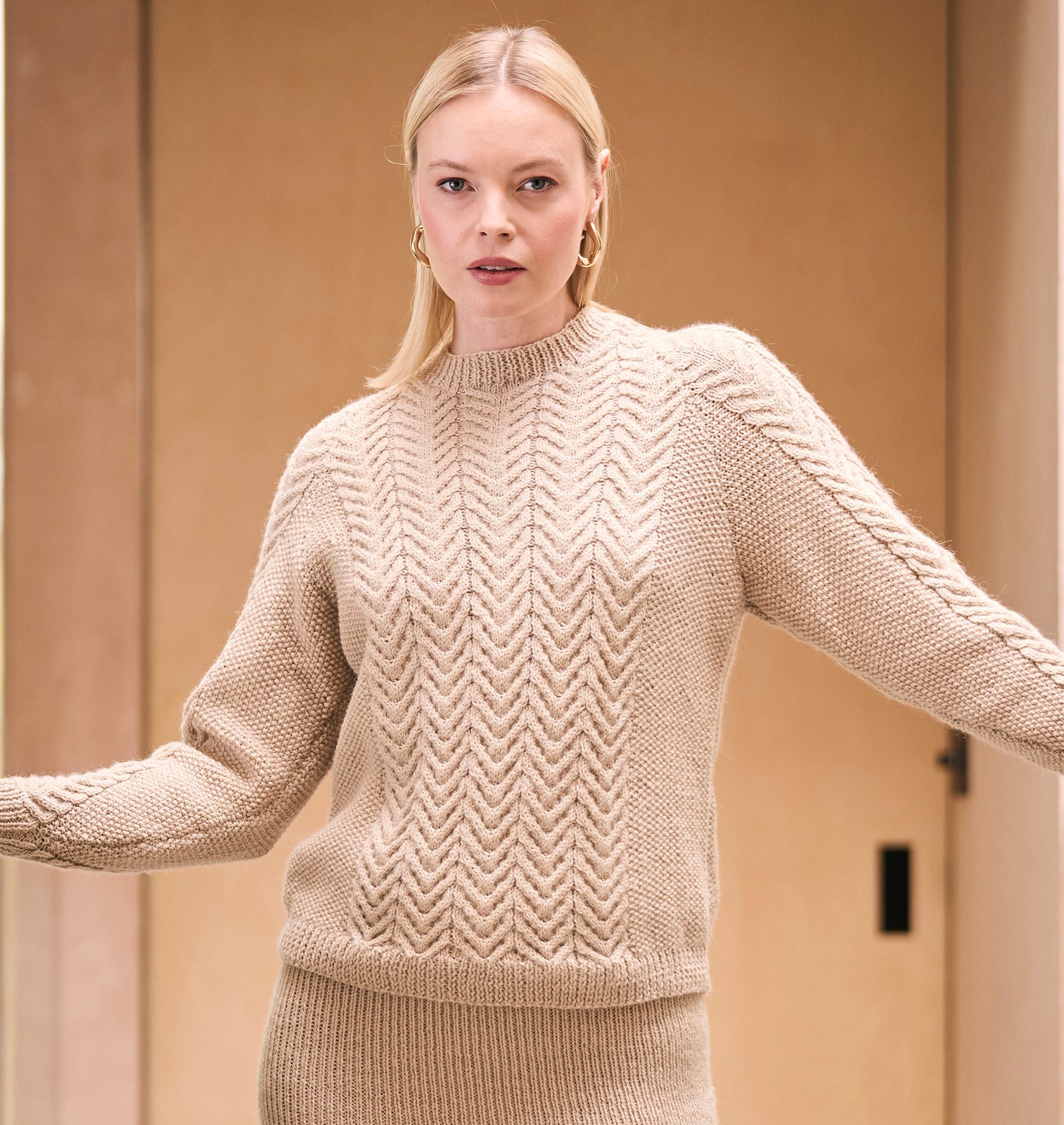 A Rowan Mode Alpaca Wool Pattern - Holme + Sandringham Pullover (PDF)