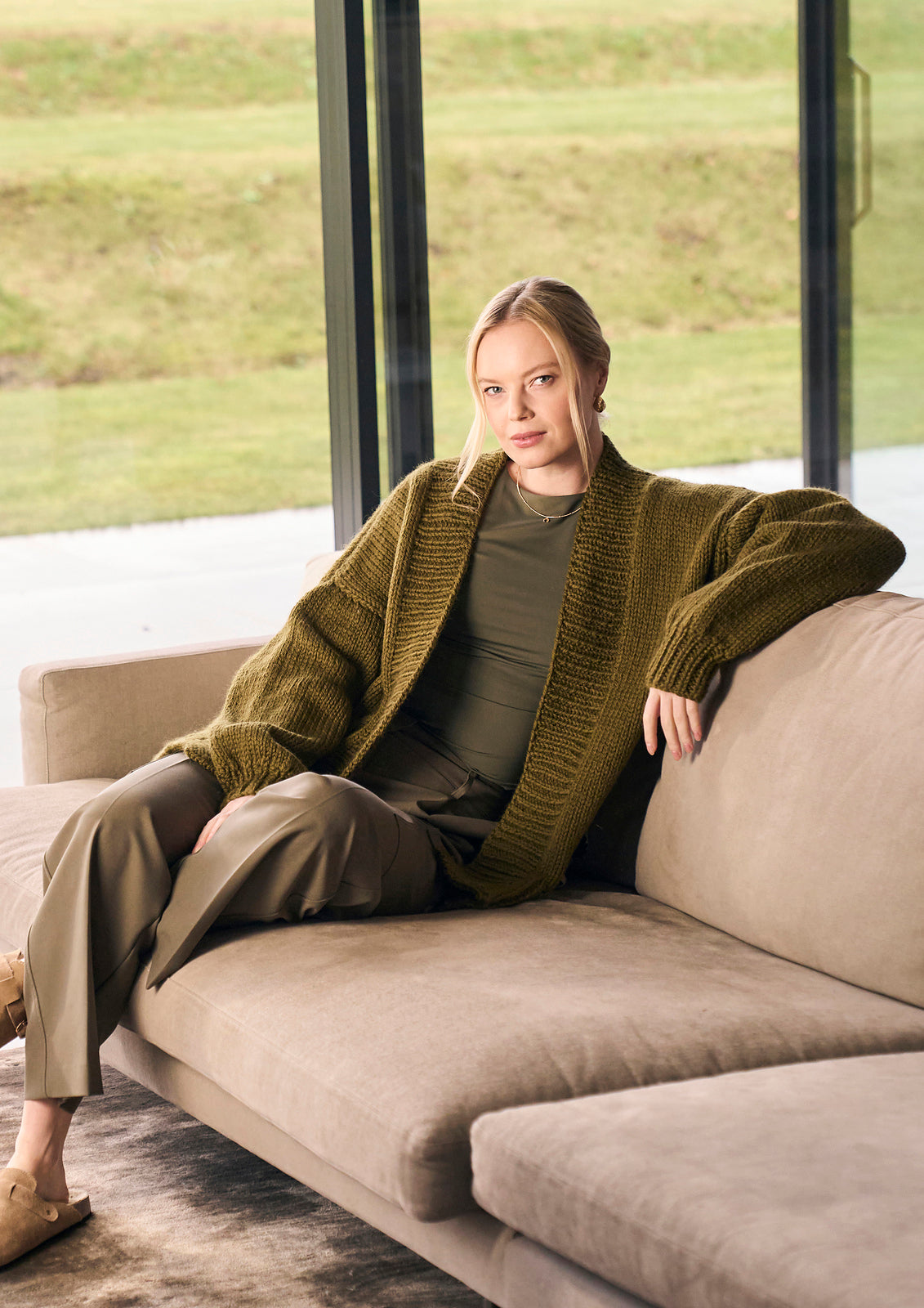 A Rowan Mode Chunky Wool Pattern - Alby Cardigan (PDF)