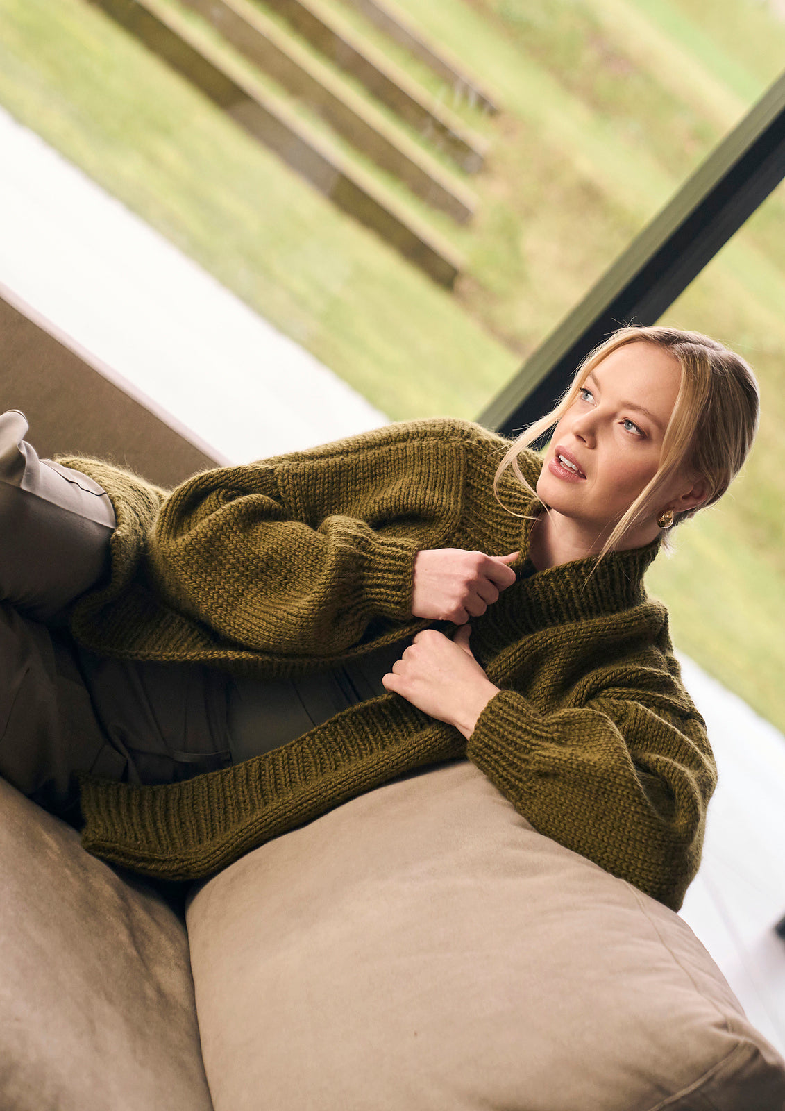 A Rowan Mode Chunky Wool Pattern - Alby Cardigan (PDF)