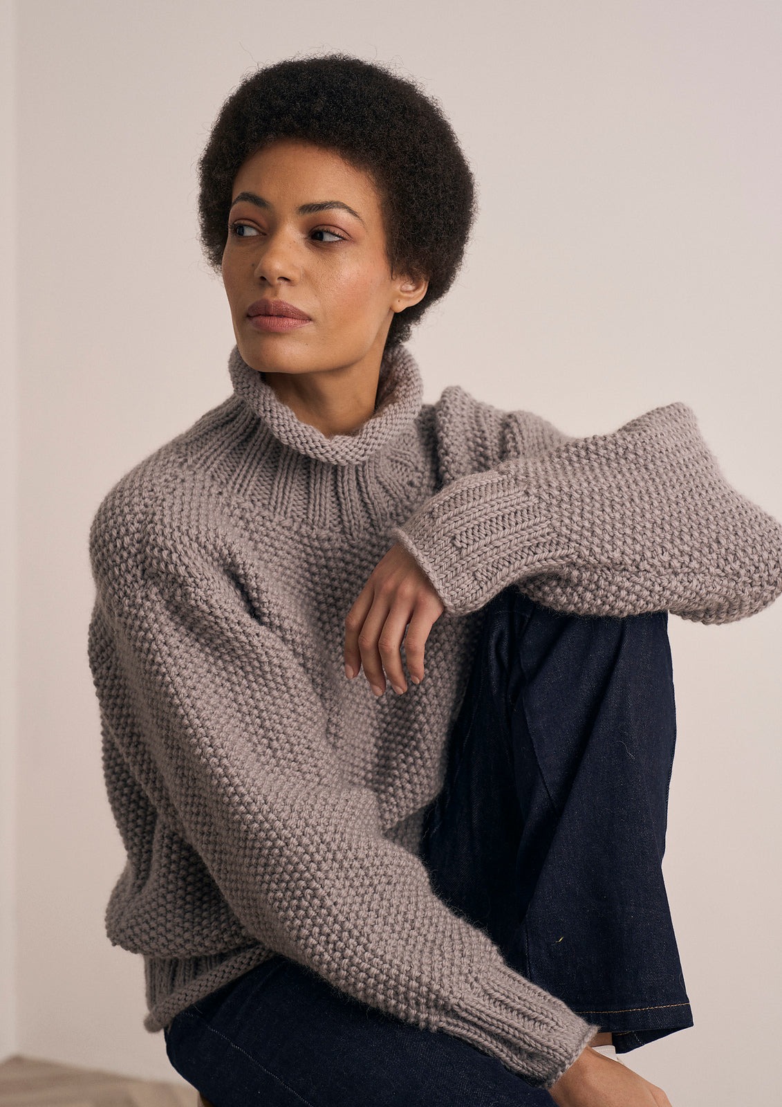A Rowan Mode Alpaca Chunky Wool Pattern - Watton Pullover (PDF)
