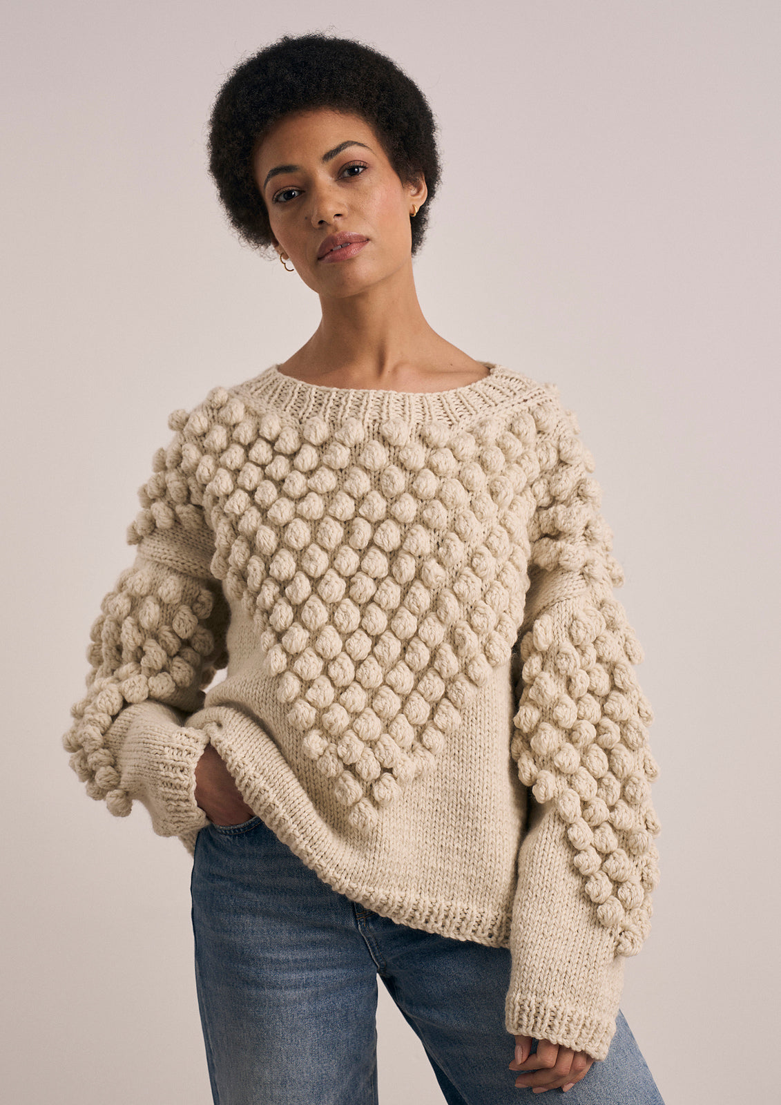 A Rowan Mode Chunky Wool Pattern - Sheringham Pullover (PDF)