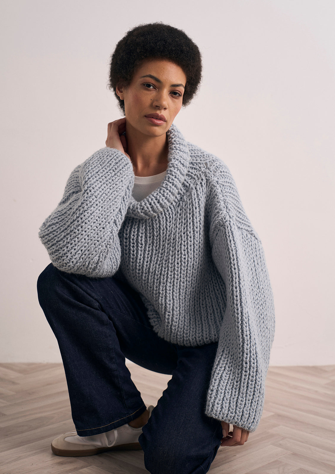 A Rowan Mode Chunky Wool Pattern - Kessingland Pullover (PDF)