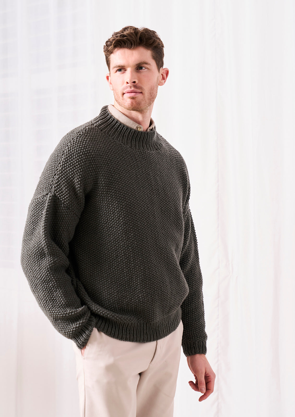 A Rowan Mode Merino Soft Pattern - Oulton Pullover (PDF)