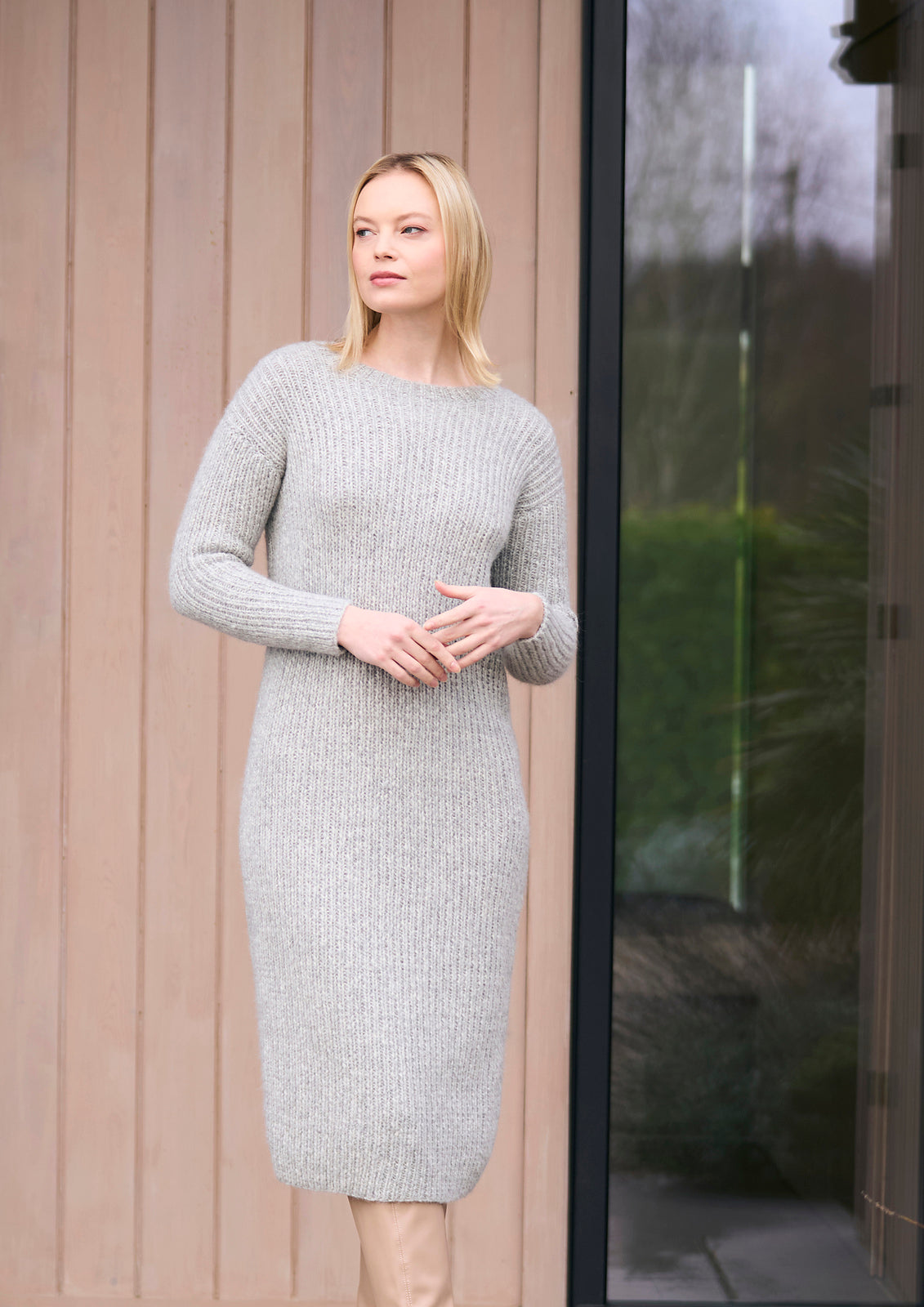 A Rowan Mode Softest Alpaca Pattern - Cley Dress (PDF)