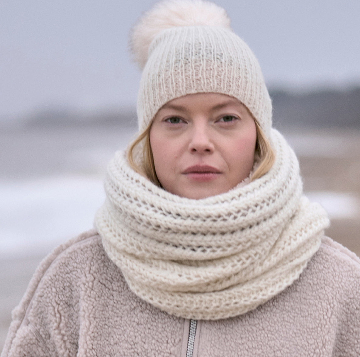 A Rowan Mode Softest Alpaca Pattern - Tottington + Heydon Snood and Hat (PDF)