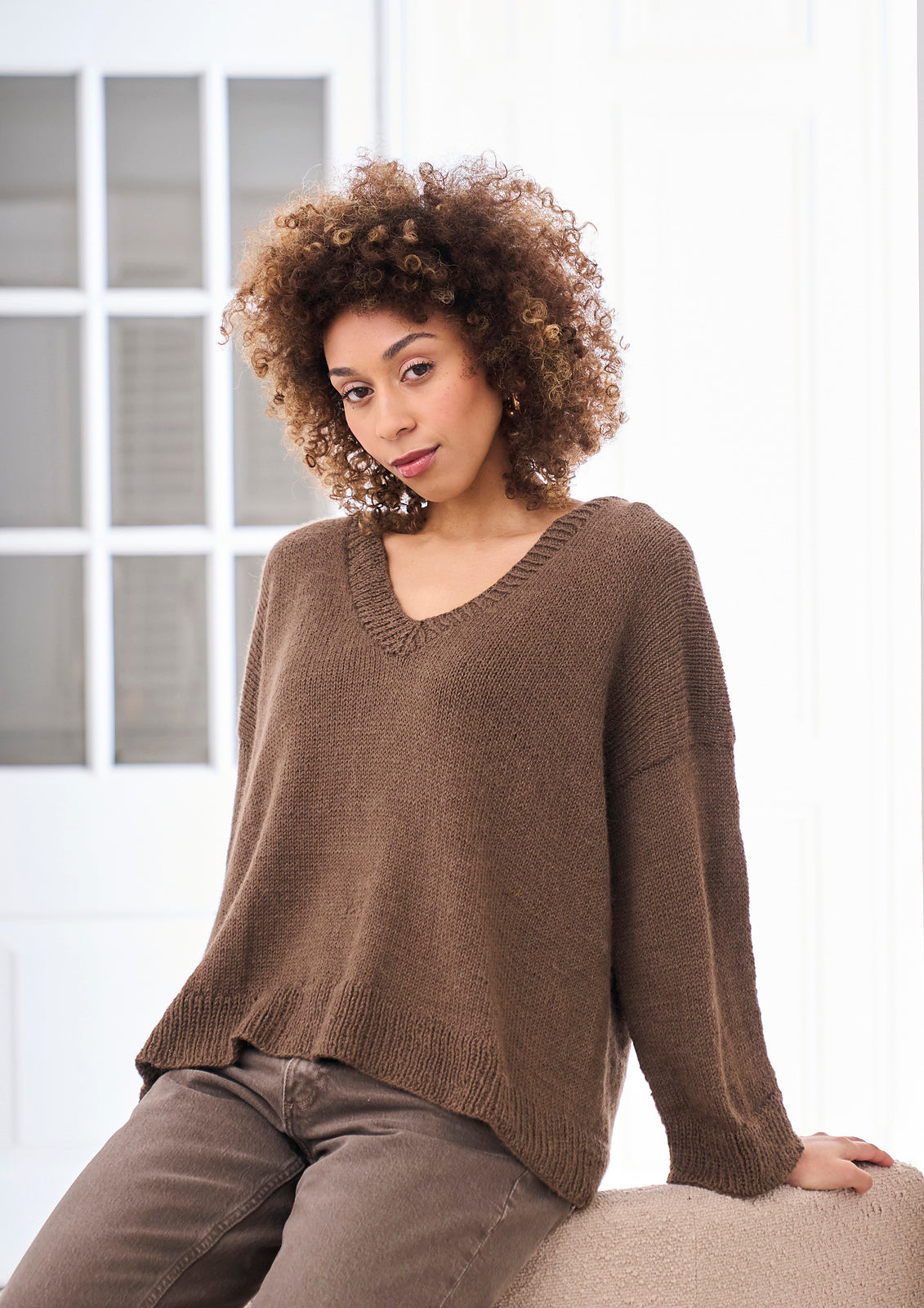 A Rowan Mode Alpaca Cotton Pattern - Heacham Pullover (PDF)