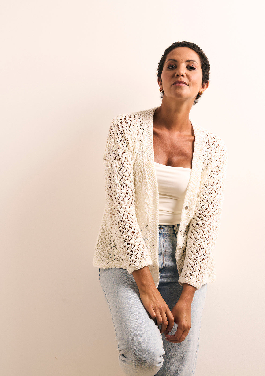 A Rowan Mode Cotton DK Pattern - Tage Cardigan (PDF)