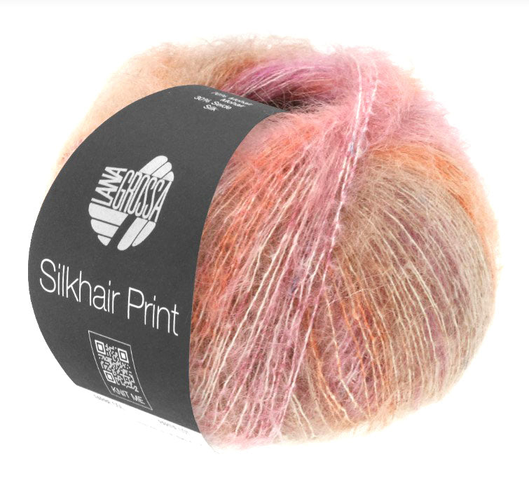 Lana Grossa SilkHair Prints - Elephant Flower (Color