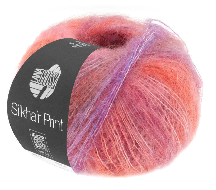 Lana Grossa SilkHair Prints - Pink Streamers (Color