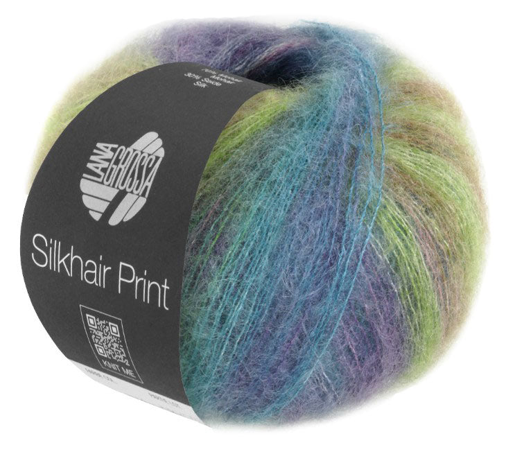 Lana Grossa SilkHair Prints - Blueberry Fields (Color