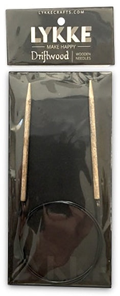 LYKKE Driftwood 9 Inch Circular Wooden Needle - US 9 (5.5mm)