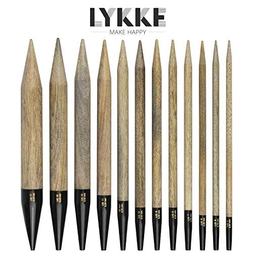 LYKKE Driftwood 5 Inch Interchangeable Circular Tips - US 10 (6mm)