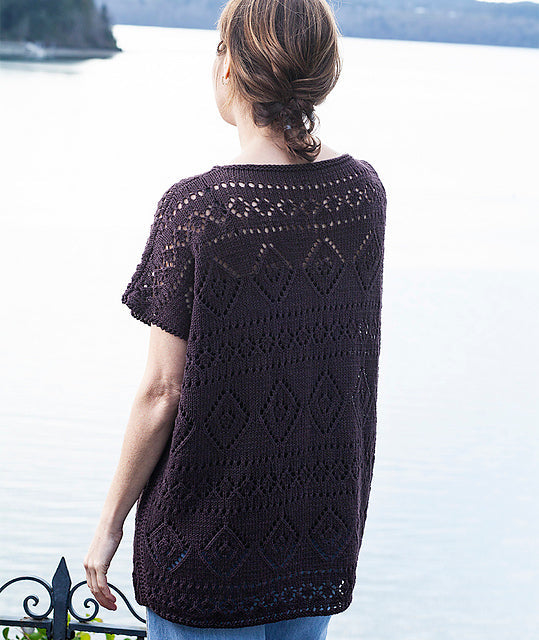 A Churchmouse Yarns and Teas Pattern - Boxy Lace Tee (PDF)