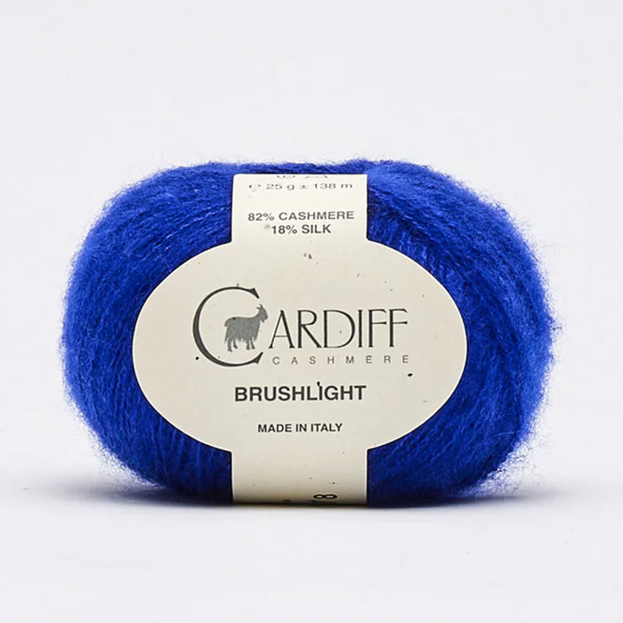 Cardiff Brushlight - Cobalt (#132) knitting and crochet yarn on sale at Live Stitch
