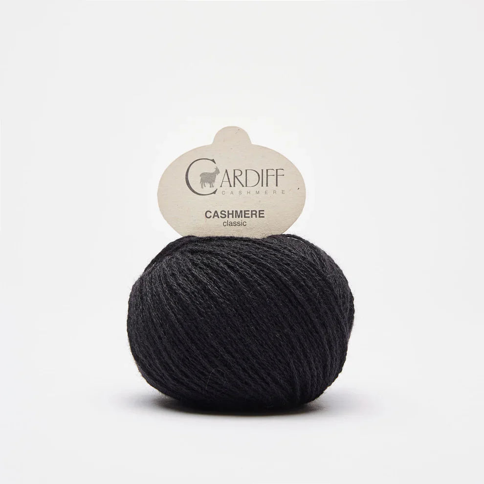 Cardiff CLASSIC 516 Black knitting and crochet yarn on sale at Live Stitch