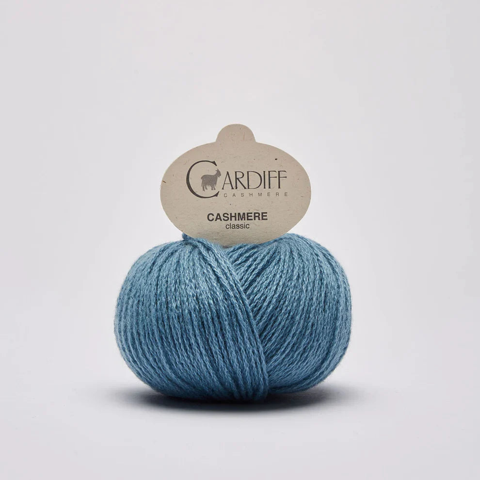 Cardiff CLASSIC 546 Dusty Denim knitting and crochet yarn on sale at Live Stitch