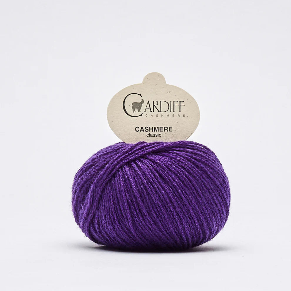 Cardiff CLASSIC 583 Dark Purple knitting and crochet yarn on sale at Live Stitch