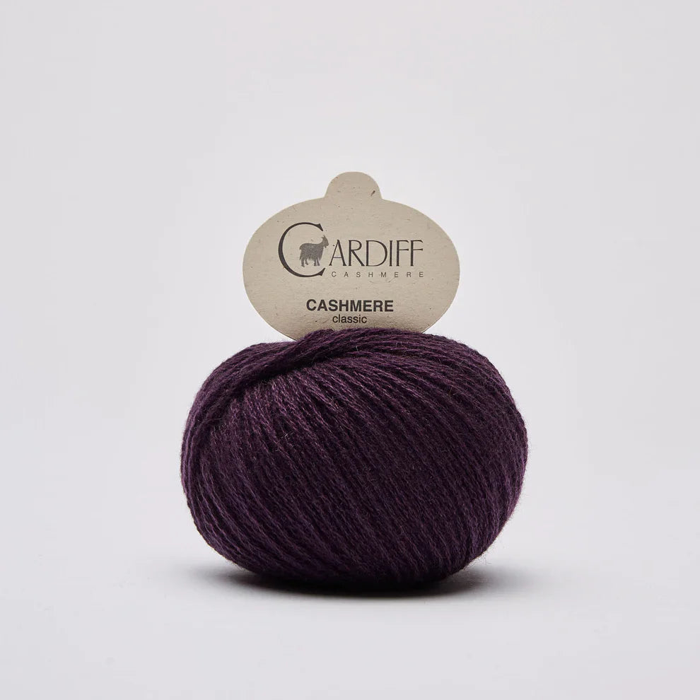 Cardiff CLASSIC 601 Eggplant knitting and crochet yarn on sale at Live Stitch