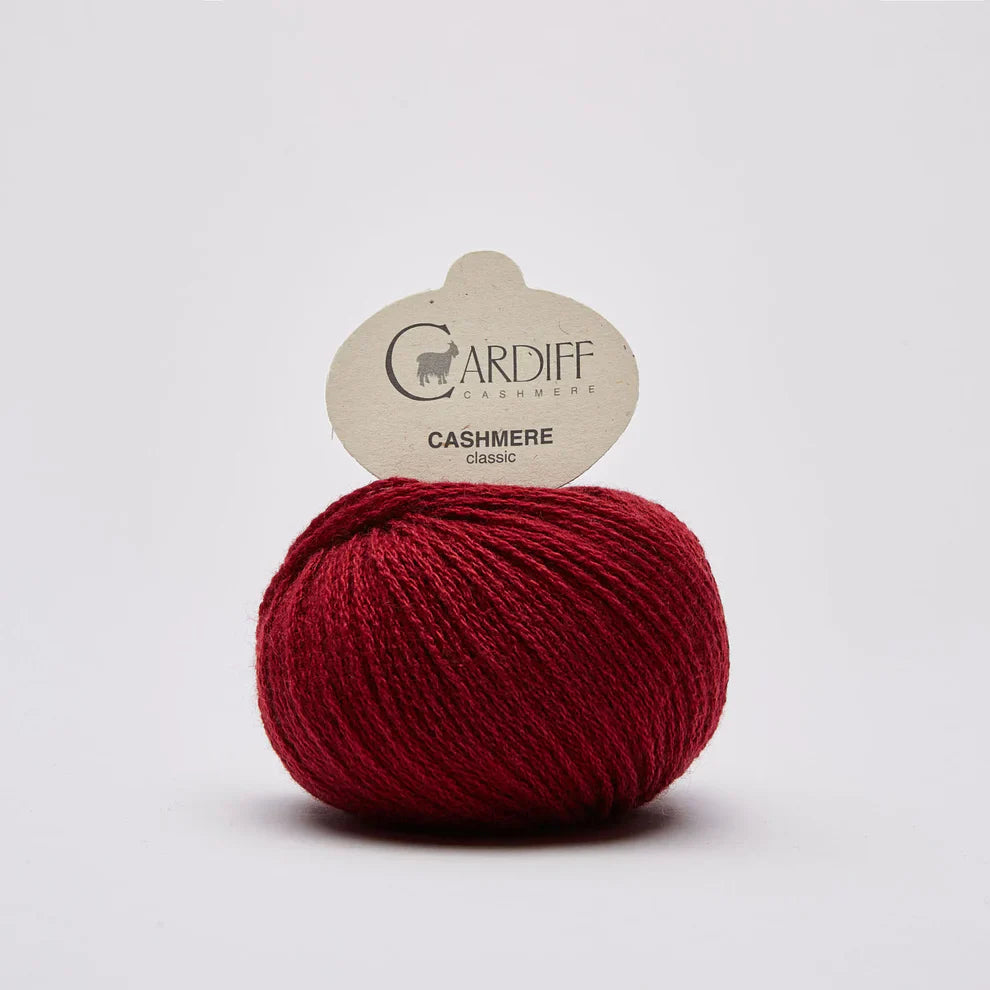 Cardiff CLASSIC 628 Cranberry knitting and crochet yarn on sale at Live Stitch