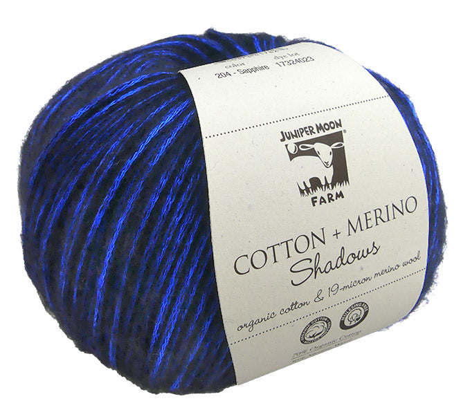 Juniper Moon Farm Cotton + Merino Shadows - Sapphire (Color 