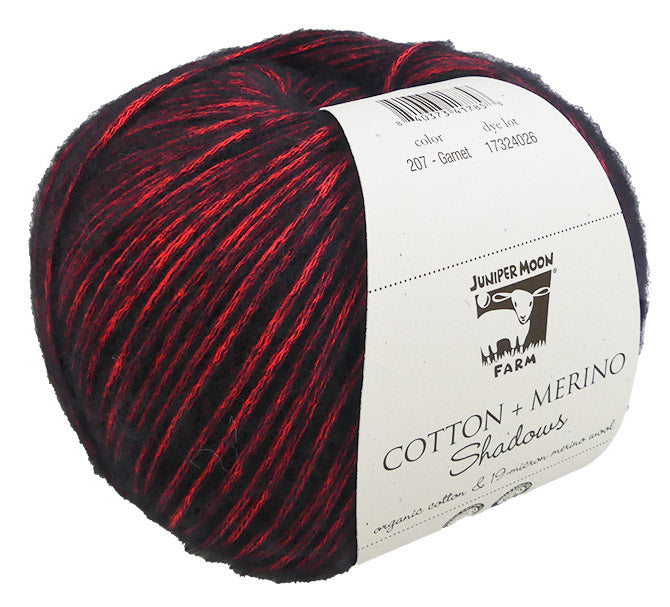 Juniper Moon Farm Cotton + Merino Shadows - Garnet (Color 