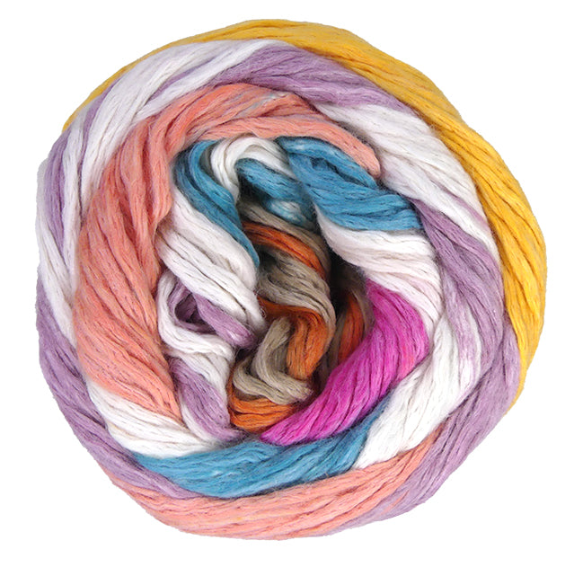 Juniper Moon Farm Cumulus Stripes - Flamingo Circus (Color 