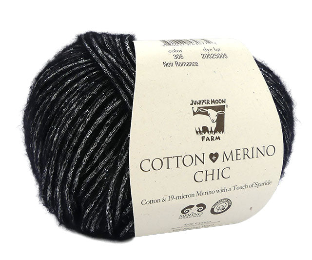 Juniper Moon Farm Cotton + Merino Chic - Noir Romance (Color 