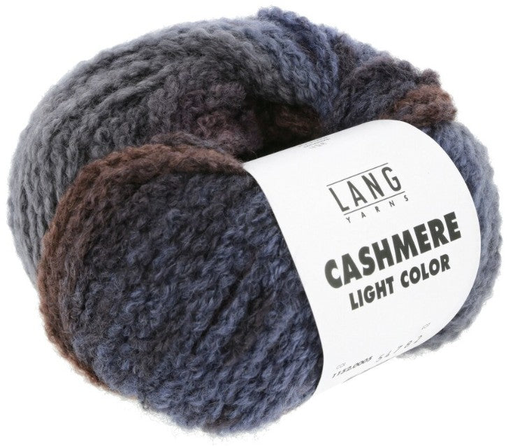 Lang Cashmere Light Color - Blue/Pink (Color #0005) knitting and crochet yarn on sale at Live Stitch
