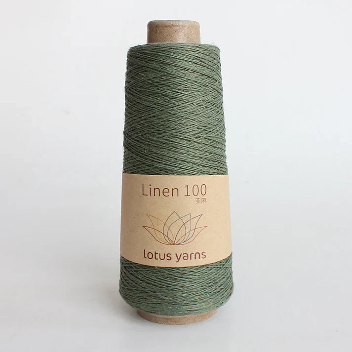 Lotus Linen 100 - Green (Color 