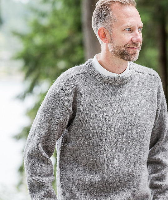 A Churchmouse Yarns and Teas Pattern - Saddle Shoulder Men&#39;s Pullover (PDF)