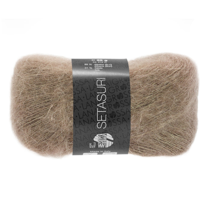 Lana Grossa Setasuri - Taupe (Color #04) Knitting and Crochet Yarn at Live Stitch