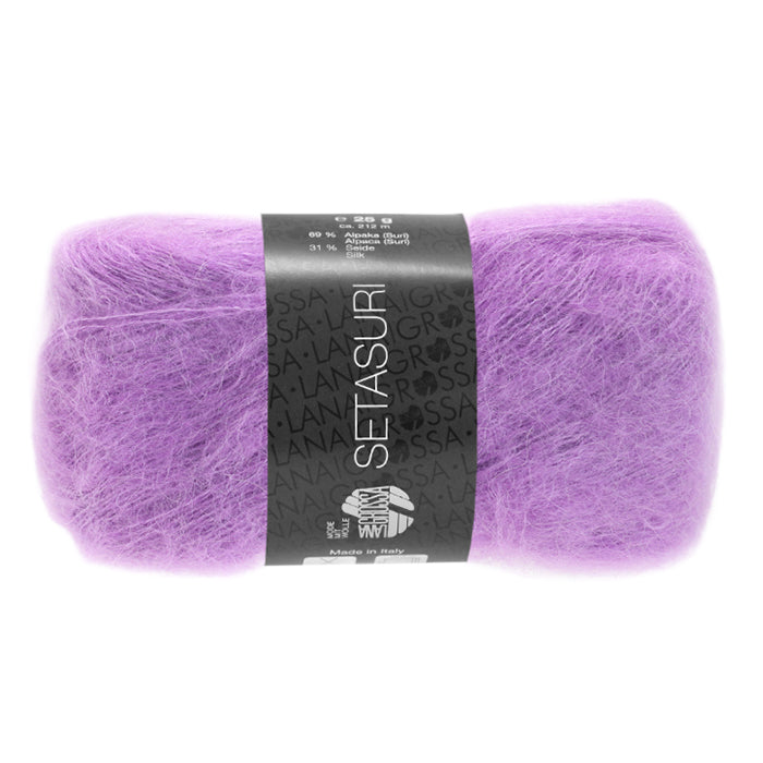 Lana Grossa Setasuri - Lilac (Color #11) Knitting and Crochet Yarn at Live Stitch