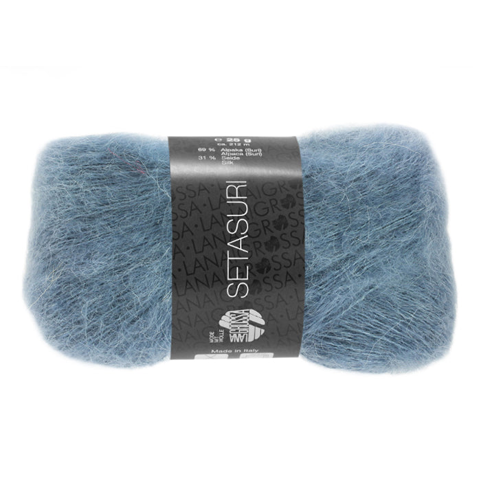 Lana Grossa Setasuri - Denim (Color #13) Knitting and Crochet Yarn at Live Stitch