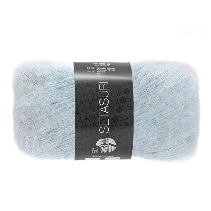 Lana Grossa Setasuri - Sky (Color #14) Knitting and Crochet Yarn at Live Stitch
