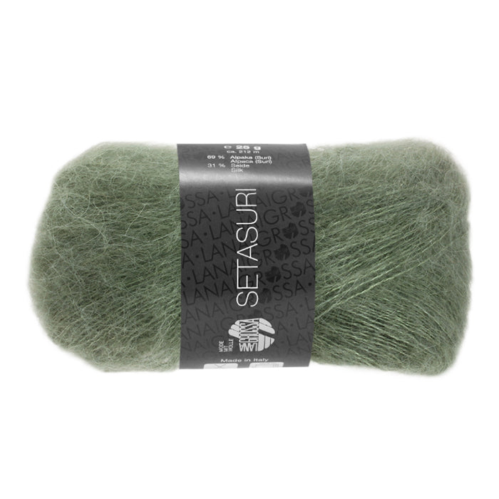 Lana Grossa Setasuri - Khaki (Color #16) Knitting and Crochet Yarn at Live Stitch