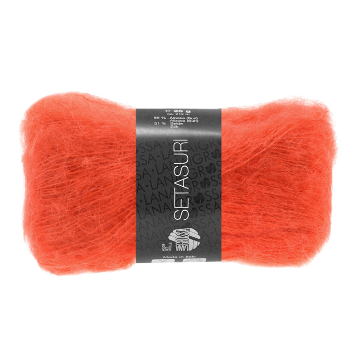 Lana Grossa Setasuri - Orange (Color #23) Knitting and Crochet Yarn at Live Stitch