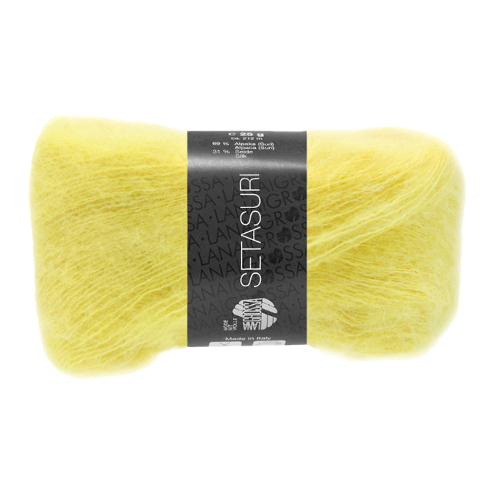 Lana Grossa Setasuri - Corn (Color #39) Knitting and Crochet Yarn at Live Stitch