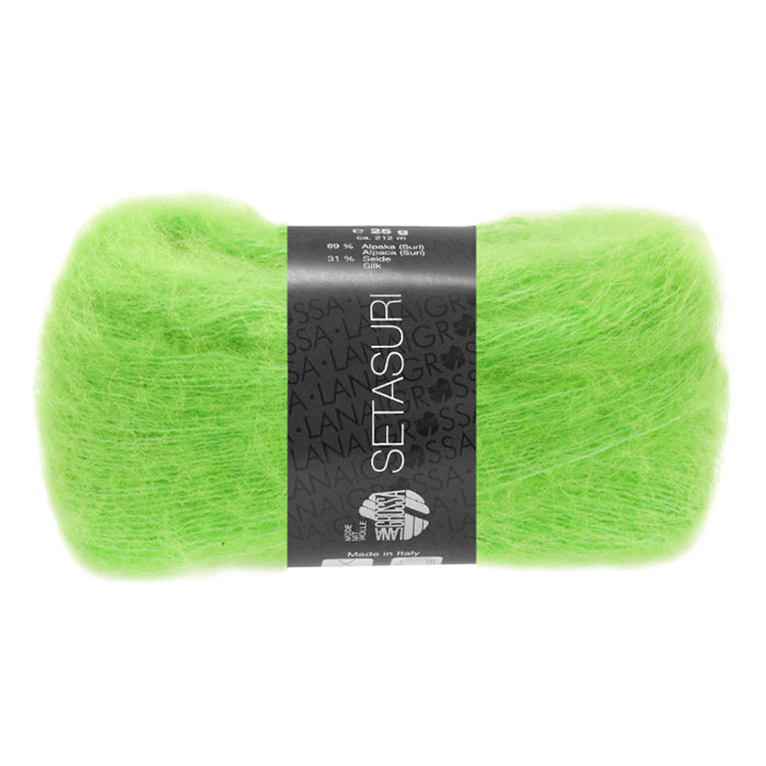 Lana Grossa Setasuri - Kiwi (Color #51) Knitting and Crochet Yarn at Live Stitch