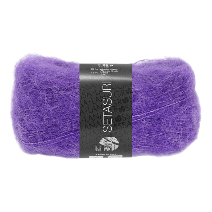 Lana Grossa Setasuri - Grape (Color #53) Knitting and Crochet Yarn at Live Stitch