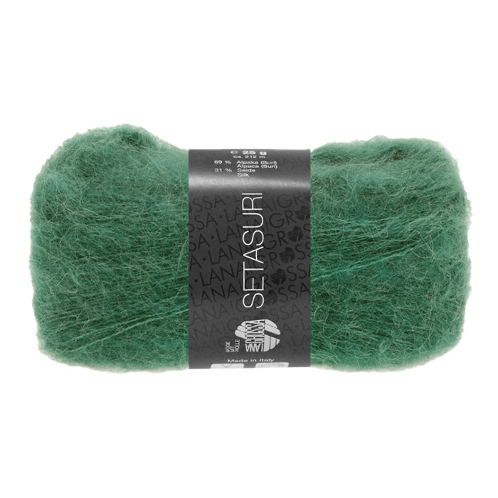 Lana Grossa Setasuri - Cyan (Color #55) Knitting and Crochet Yarn at Live Stitch