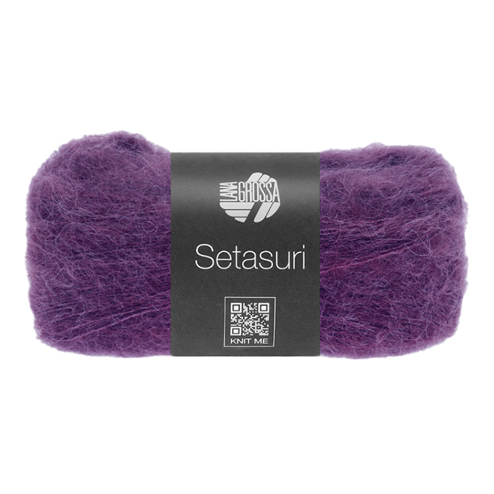 Lana Grossa Setasuri - Eggplant (Color #64) Knitting and Crochet Yarn at Live Stitch