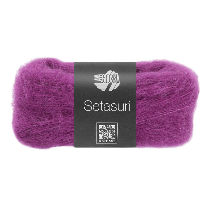 Lana Grossa Setasuri - Magenta (Color #66) Knitting and Crochet Yarn at Live Stitch
